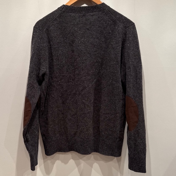 J Crew knit marled sweater with elbow patches, size M - Picture 3 of 6